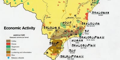 经济地图巴西